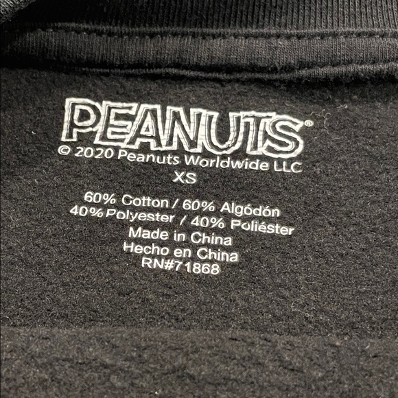 Peanuts Snoopy and Woodstock Halloween Crewneck Sweater Extra Small - Picture 4 of 16